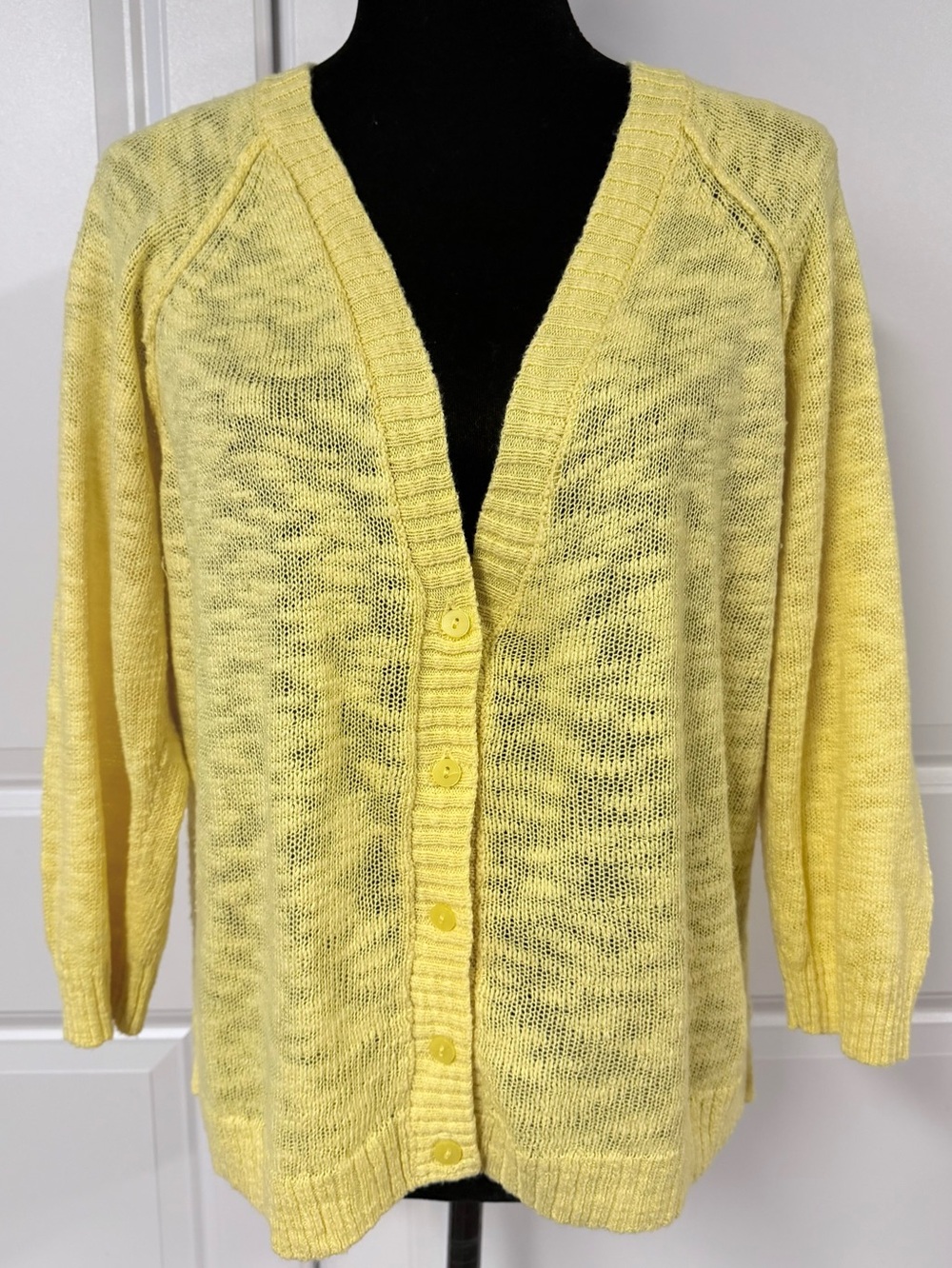 Mudd Open Knit V-Neck Cardigan Sweater